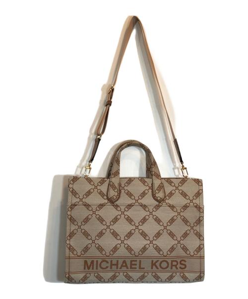 MICHAEL KORS（マイケル・コース）MICHAEL KORS (マイケル・コース) 2WAYバッグ ベージュの古着・服飾アイテム