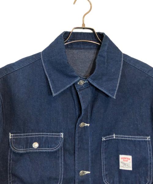 Pointer（ポインター）POINTER (ポインター) デニムカバーオール インディゴ サイズ:44の古着・服飾アイテム