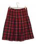 ROBE DE CHAMBRE COMME DES GARCONS (ローブドシャンブル コムデギャルソン) タータンチェック ウール プリーツ スカート レッド サイズ:SIZE L：20000円