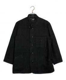 ISSEY MIYAKE PwRMANwNTw（イッセイミヤケ ペルマネンテ）の古着「シルクジャケット」｜ブラック