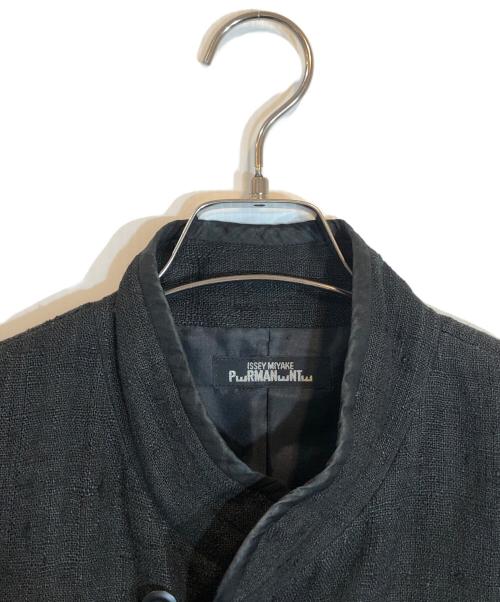 ISSEY MIYAKE PwRMANwNTw（イッセイミヤケ ペルマネンテ）ISSEY MIYAKE PwRMANwNTw (イッセイミヤケ ペルマネンテ) シルクジャケット ブラック サイズ:Mの古着・服飾アイテム