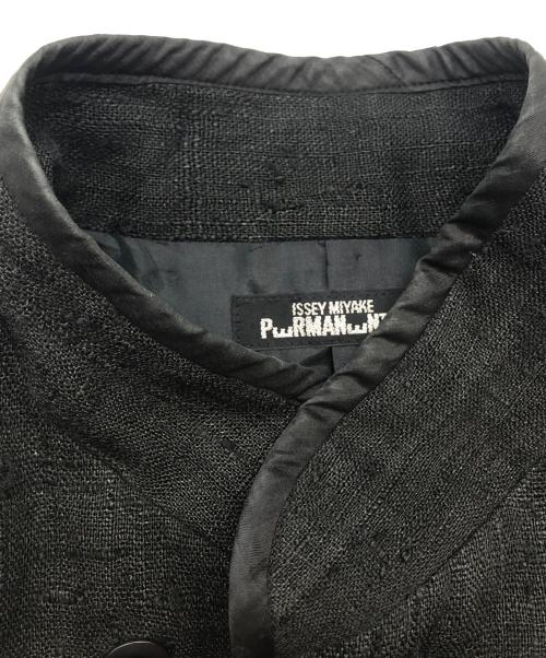 ISSEY MIYAKE PwRMANwNTw（イッセイミヤケ ペルマネンテ）ISSEY MIYAKE PwRMANwNTw (イッセイミヤケ ペルマネンテ) シルクジャケット ブラック サイズ:Mの古着・服飾アイテム