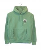 stussy×DOVER STREET MARKETステューシー×ドーバー ストリート マーケット）の古着「DSM World Tour Hoodie」｜グリーン