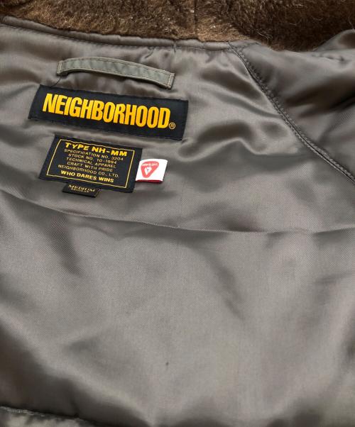 NEIGHBORHOOD（ネイバーフッド）NEIGHBORHOOD (ネイバーフッド) N-3B フライトジャケット グリーン サイズ:Mの古着・服飾アイテム