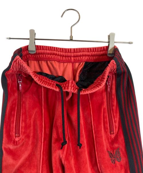 Needles（ニードルズ）Needles (ニードルズ) ベロアトラックパンツ レッド サイズ:XSの古着・服飾アイテム