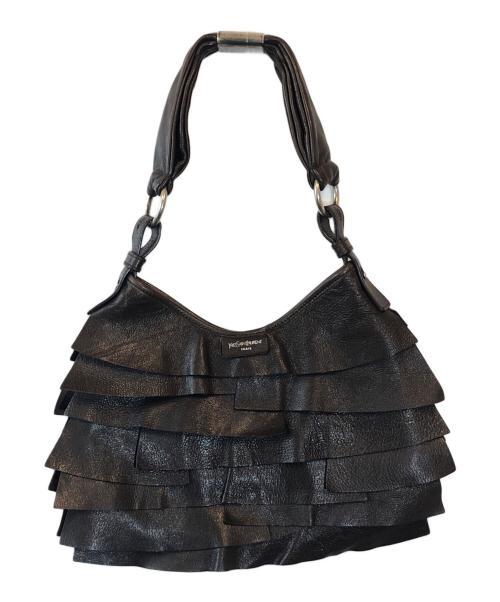 Yves Saint Laurent（イヴサンローラン）Yves Saint Laurent (イヴサンローラン) イヴサンローラン サントロペ ワンショルダーバッグ ブラウンの古着・服飾アイテム