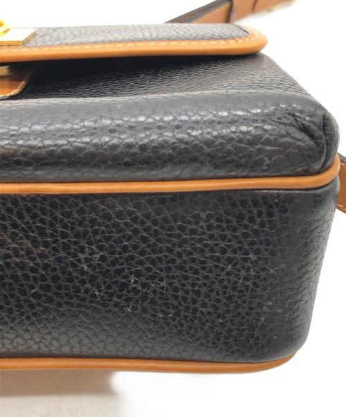 CELINE（セリーヌ）CELINE (セリーヌ) 丸金具ショルダーバッグ ブラックの古着・服飾アイテム