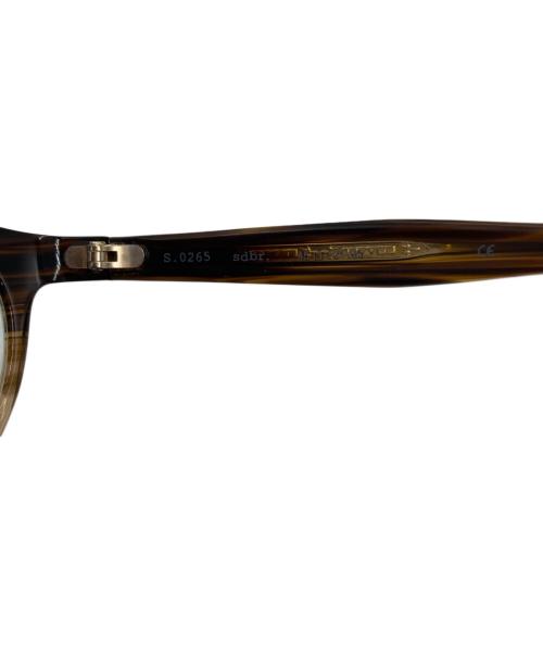 OLIVER PEOPLES（オリバーピープルズ）OLIVER PEOPLES (オリバーピープルズ) TAKAHIROMIYASHITA TheSoloIst. (タカヒロミヤシタ ザソロイスト) 眼鏡 ブラウン サイズ:45 □ 19-135の古着・服飾アイテム