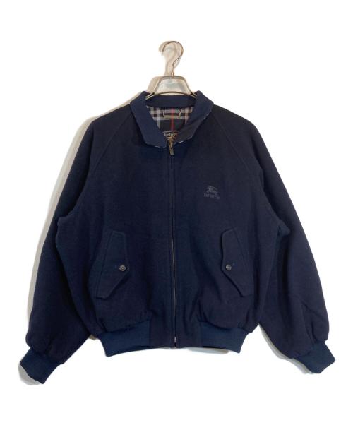 Burberry's（バーバリーズ）Burberry's (バーバリーズ) ウール ハリントンジャケット ネイビー サイズ:Mediumの古着・服飾アイテム