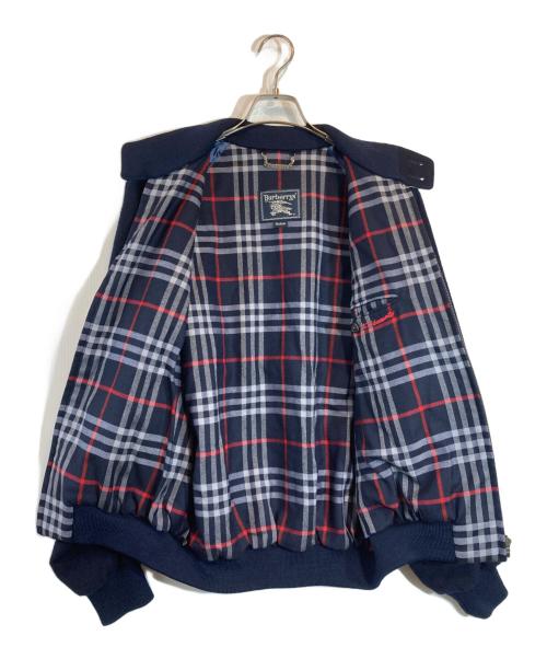 Burberry's（バーバリーズ）Burberry's (バーバリーズ) ウール ハリントンジャケット ネイビー サイズ:Mediumの古着・服飾アイテム