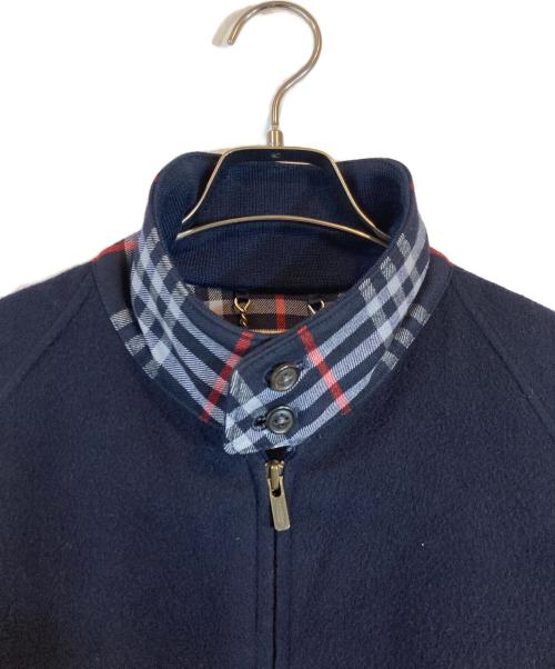 Burberry's（バーバリーズ）Burberry's (バーバリーズ) ウール ハリントンジャケット ネイビー サイズ:Mediumの古着・服飾アイテム
