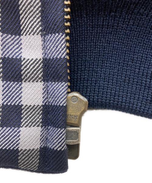 Burberry's（バーバリーズ）Burberry's (バーバリーズ) ウール ハリントンジャケット ネイビー サイズ:Mediumの古着・服飾アイテム