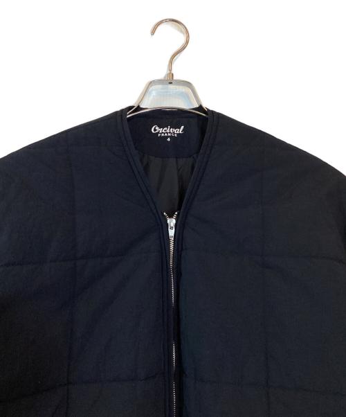 ORCIVAL（オーシバル）ORCIVAL (オーシバル) インサレーション Ｖネックブルゾン ブラック サイズ:４の古着・服飾アイテム