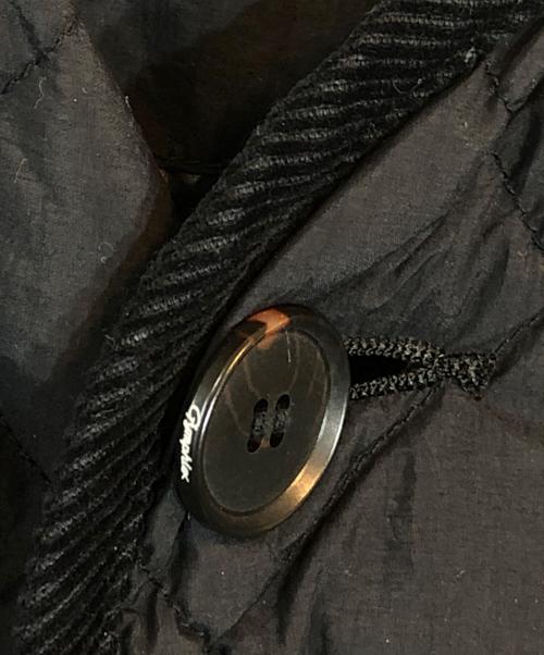 Gymphlex（ジムフレックス）Gymphlex (ジムフレックス) キルティングダウン カラーレスコート ブラック サイズ:SIZE 14の古着・服飾アイテム