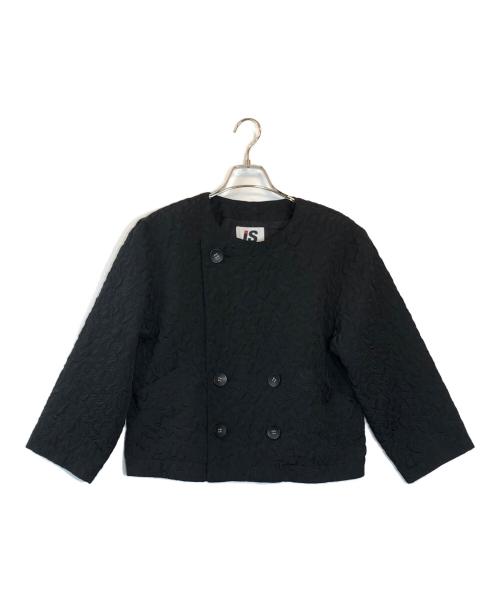 I.S.（アイエス）I.S. (アイエス) デザインジャケット ブラック サイズ:Mの古着・服飾アイテム