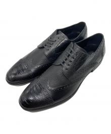 DOLCE & GABBANA（ドルチェ＆ガッバーナ）の古着「ウイングチップレザーシューズ」｜ブラック