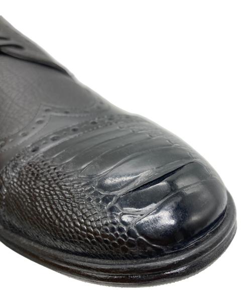 DOLCE & GABBANA（ドルチェ＆ガッバーナ）DOLCE & GABBANA (ドルチェ＆ガッバーナ) ウイングチップレザーシューズ ブラック サイズ:SIZE 26cmの古着・服飾アイテム