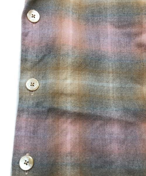 CABAN（キャバン）CABaN (キャバン) コットン ダブルブラッシュチェックシャツ ピンク サイズ:Sの古着・服飾アイテム