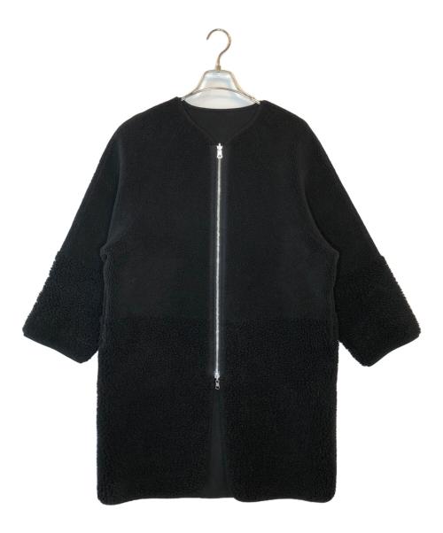 allureville（アルアバイル）allureville (アルアバイル) リバーシブルボアコート ブラック サイズ:SIZE Freeの古着・服飾アイテム