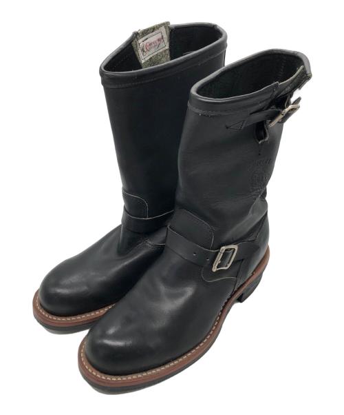 CHIPPEWA（チペワ）CHIPPEWA (チペワ) ENGINEER BOOTS ブラック サイズ:SIZE US 8の古着・服飾アイテム