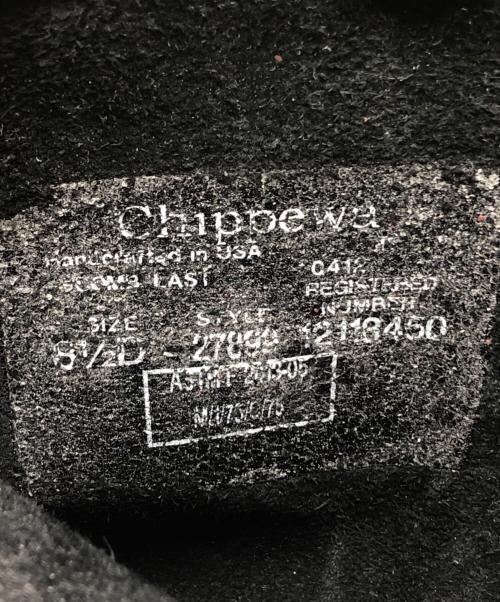 CHIPPEWA（チペワ）CHIPPEWA (チペワ) ENGINEER BOOTS ブラック サイズ:SIZE US 8の古着・服飾アイテム
