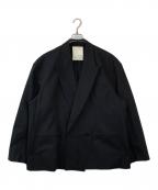 ZARA×STUDIO NICHOLSONザラ×スタジオ ニコルソン）の古着「ダブルブレスト オーバーサイズ テーラードジャケット」｜ブラック