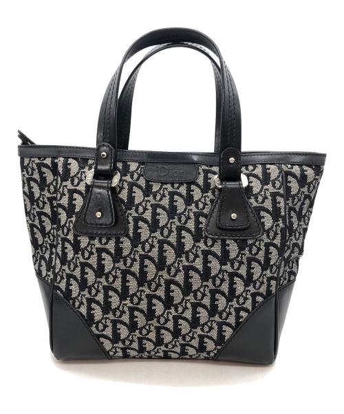 Christian Dior（クリスチャン ディオール）Christian Dior (クリスチャン ディオール) トロッターキャンバストートバッグ ブラックの古着・服飾アイテム