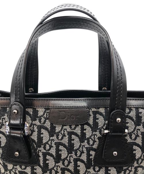 Christian Dior（クリスチャン ディオール）Christian Dior (クリスチャン ディオール) トロッターキャンバストートバッグ ブラックの古着・服飾アイテム