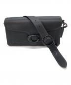 COACHコーチ）の古着「ダビーショルダーバッグ」｜ブラック