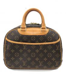 LOUIS VUITTON（ルイ ヴィトン）の古着「トゥルーヴィル モノグラムハンドバッグ」｜ブラウン