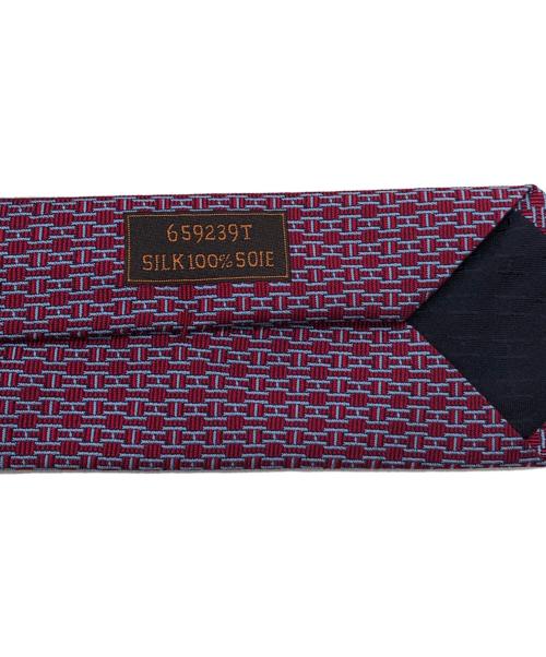 HERMES（エルメス）HERMES (エルメス) シルクタイ レッド サイズ:下記参照の古着・服飾アイテム