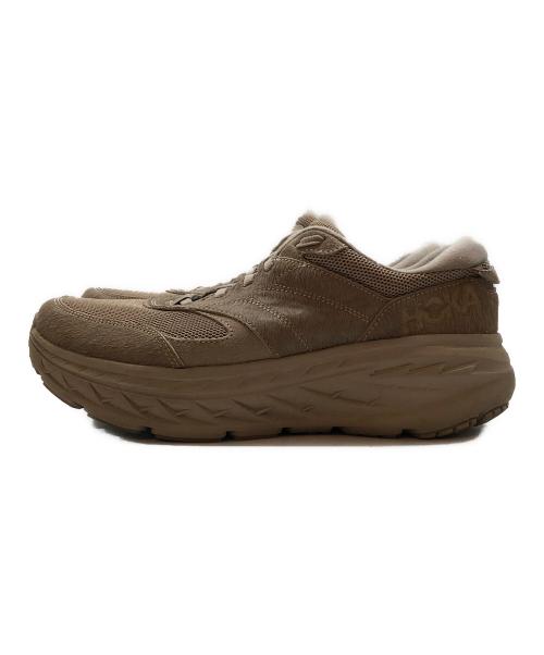 HOKAONEONE（ホカオネオネ）HOKAONEONE (ホカオネオネ) Engineered Garments (エンジニアドガーメンツ) U HOKA X EG BONDI L ベージュ サイズ:SIZE US 9の古着・服飾アイテム