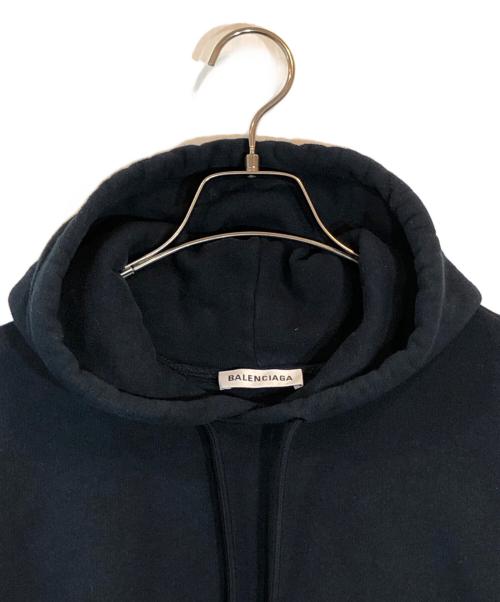 BALENCIAGA（バレンシアガ）BALENCIAGA (バレンシアガ) 刺繍パーカー ネイビー サイズ:XSの古着・服飾アイテム