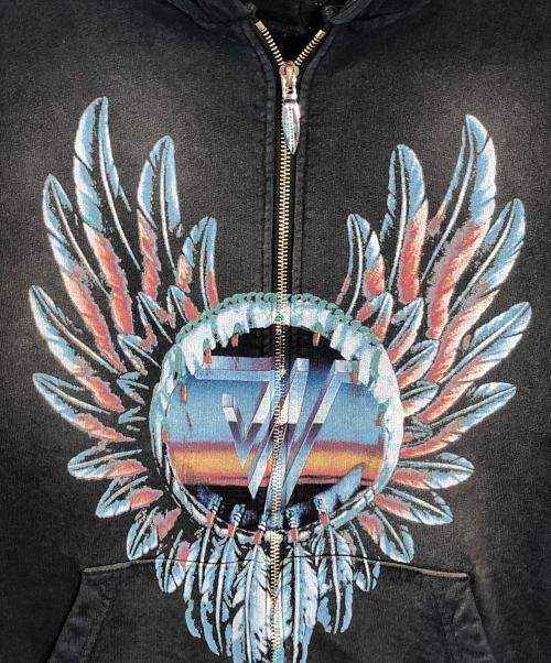 JUN/NAKAYAMA（ジュン ナカヤマ）JUN/NAKAYAMA (ジュン ナカヤマ) FEATHER ZIP HOODIE ブラック サイズ:Mの古着・服飾アイテム