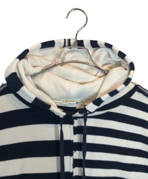 GREG LAUREN（グレッグローレン）GREG LAUREN (グレッグローレン) ボーダーパーカー ホワイト×ネイビー サイズ:SIZE 1の古着・服飾アイテム