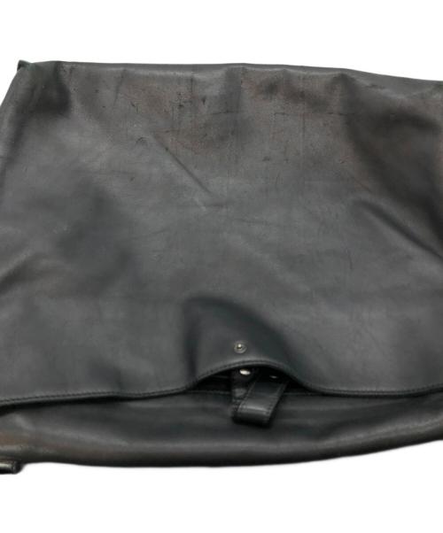 BOTTEGA VENETA（ボッテガベネタ）BOTTEGA VENETA (ボッテガベネタ) イントレチャートメッセンジャーバッグ ブラックの古着・服飾アイテム