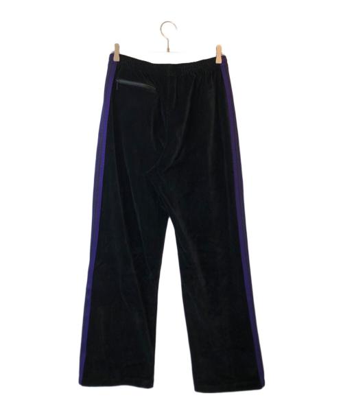 Needles（ニードルズ）Needles (ニードルズ) ベロアトラックパンツ ブラック×パープル サイズ:Mの古着・服飾アイテム