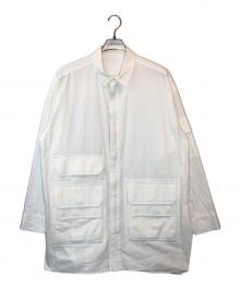 ONE GRAVITY（ワングラヴィティ）の古着「カーゴポケット オーバーレイヤーシャツ」｜ホワイト
