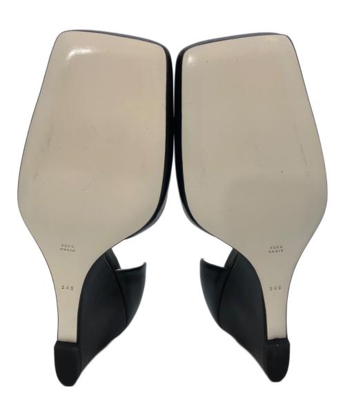 HYKE（ハイク）HYKE (ハイク) TOSHINOSUKE TAKEGAHARA (トシノスケ タケガハラ) MULES BEAUTIFUL SHOES ブラック サイズ:SIZE 24.5cmの古着・服飾アイテム