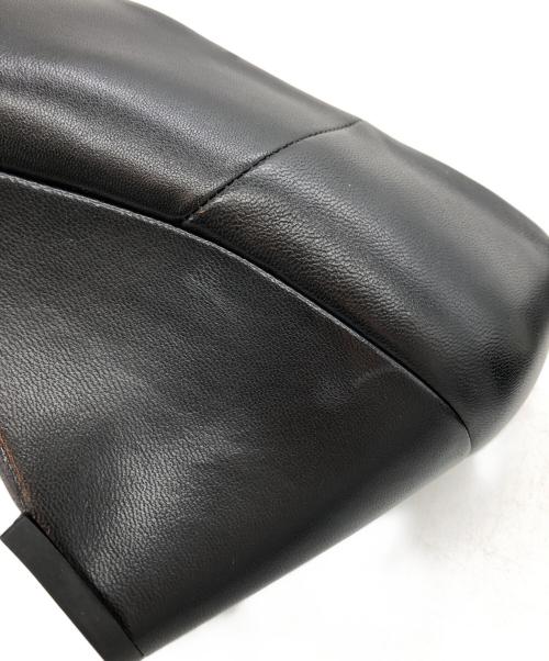 HYKE（ハイク）HYKE (ハイク) TOSHINOSUKE TAKEGAHARA (トシノスケ タケガハラ) MULES BEAUTIFUL SHOES ブラック サイズ:SIZE 24.5cmの古着・服飾アイテム