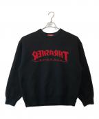 SUPREME×THRASHERシュプリーム×スラッシャー）の古着「SWEATER」｜ブラック