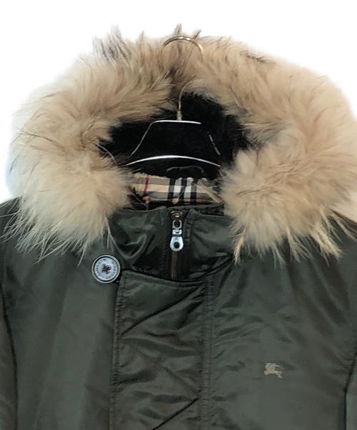 BURBERRY BLUE LABEL（バーバリーロンドンブルーレーベル）BURBERRY BLUE LABEL (バーバリーロンドンブルーレーベル) N-2Bジャケット オリーブ サイズ:Mの古着・服飾アイテム