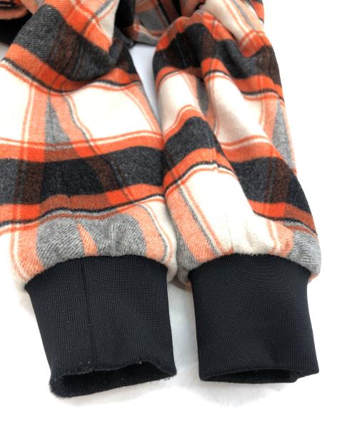 MOOSE KNUCKLES（ムース ナックルズ）MOOSE KNUCKLES (ムース ナックルズ) ELIOT RIVER JACKET  IN ORANGE GREY PLAID オレンジ サイズ:Mの古着・服飾アイテム