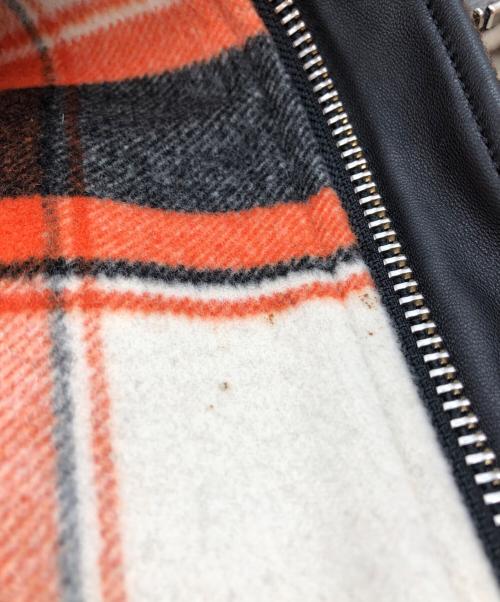MOOSE KNUCKLES（ムース ナックルズ）MOOSE KNUCKLES (ムース ナックルズ) ELIOT RIVER JACKET  IN ORANGE GREY PLAID オレンジ サイズ:Mの古着・服飾アイテム