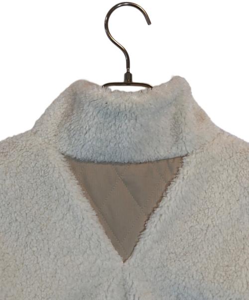 Vivienne Westwood RED LABEL（ヴィヴィアンウエストウッドレッドレーベル）Vivienne Westwood RED LABEL (ヴィヴィアンウエストウッドレッドレーベル) リサイクルポリエステルボアジップブルゾン ホワイト サイズ:00の古着・服飾アイテム