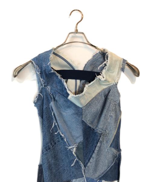 JUNYA WATANABE COMME des GARCONS（(ジュンヤワタナベ コムデギャルソン）JUNYA WATANABE COMME des GARCONS ((ジュンヤワタナベ コムデギャルソン) デニム切替ワンピース ブルー サイズ:SIZE XSの古着・服飾アイテム