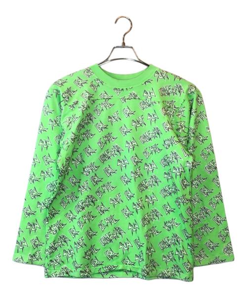 ERL（イーアールエル）ERL (イーアールエル) 長袖カットソー グリーン サイズ:Mの古着・服飾アイテム