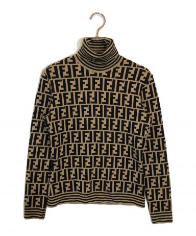 中古・古着通販】FENDI (フェンディ) ズッカ柄 タートルネック ニット