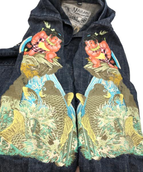 YAMANE evis（ヤマネ エヴィス）YAMANE evis (ヤマネ エヴィス) 刺繍うデニムジャケット インディゴ サイズ:SIZE 40の古着・服飾アイテム