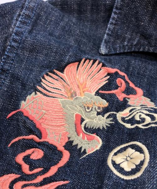 YAMANE evis（ヤマネ エヴィス）YAMANE evis (ヤマネ エヴィス) 刺繍うデニムジャケット インディゴ サイズ:SIZE 40の古着・服飾アイテム